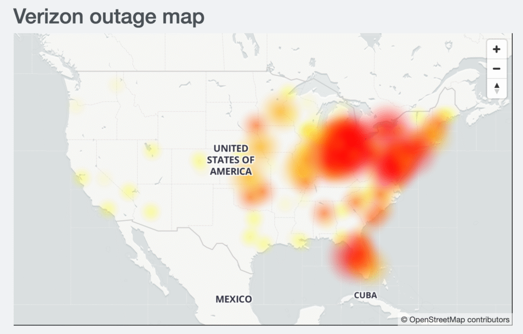 Verizon outage